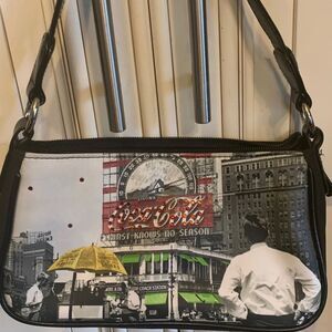 Coca Cola Small Purse LIFE Brand With Rhinestones Drink Hand Bag Down Town Soda